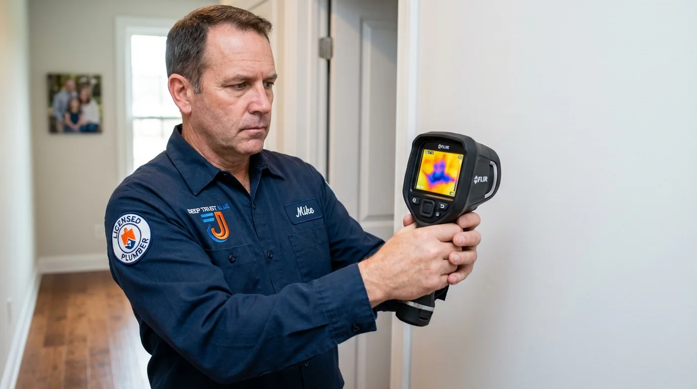 Thermal imaging leak detection by Johns Plumbing LLC in Reedley